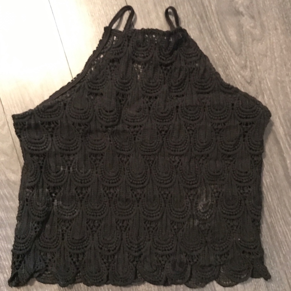Charlotte Russe Black Medium Knit Tank